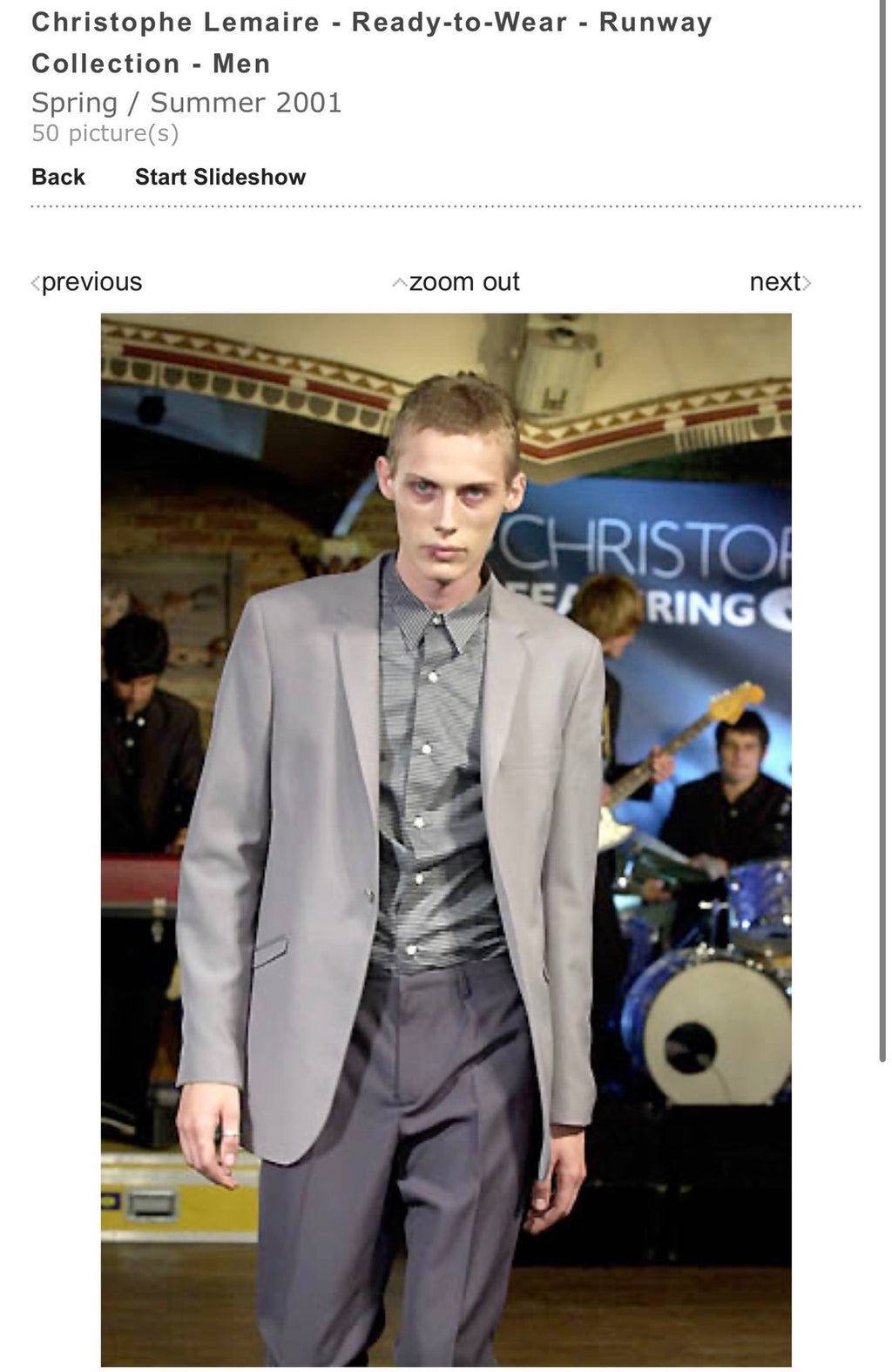 Lemaire Runway 01SS Jacket