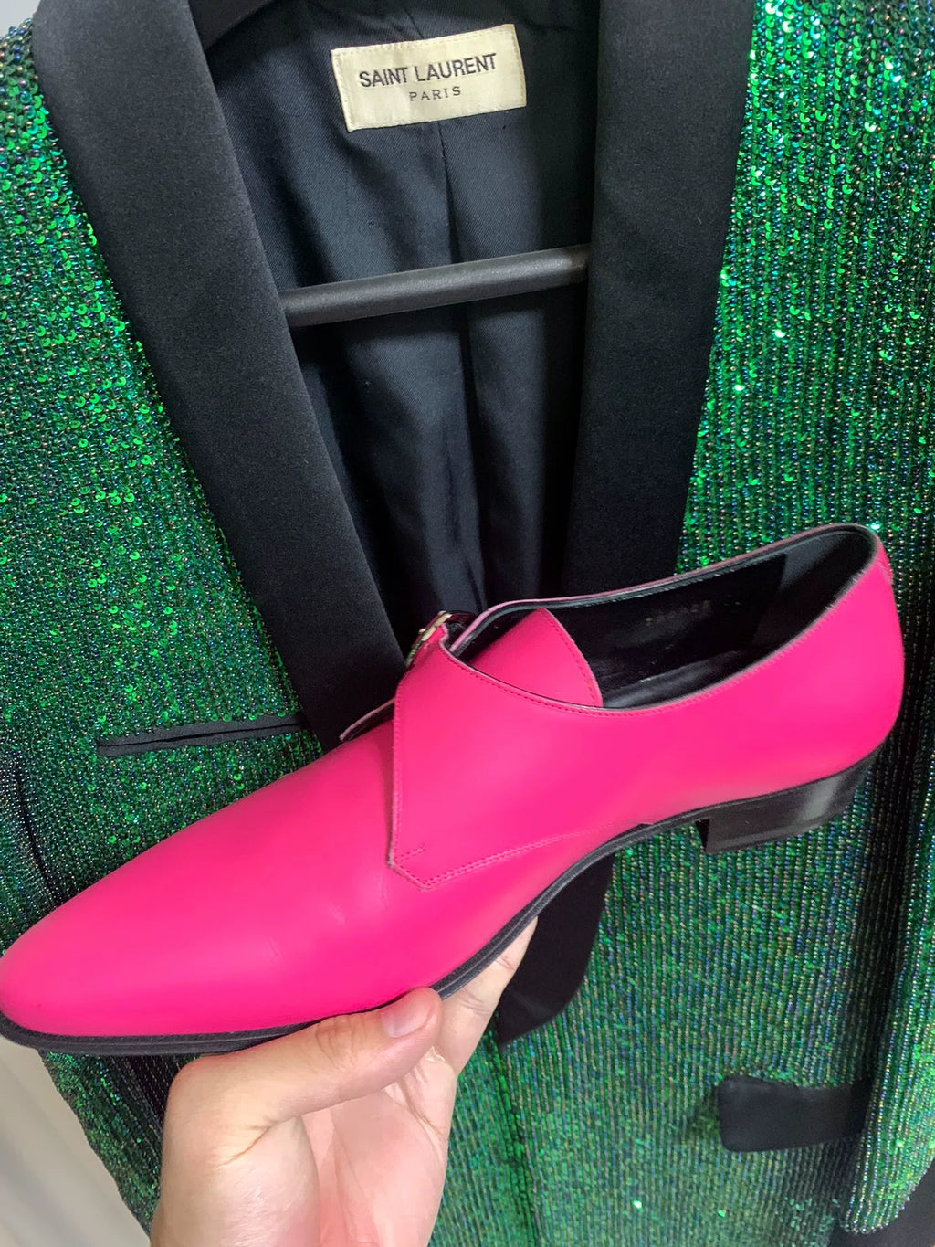 Celine 2019 Spring/Summer Pink Calfskin Low-Top Shoes