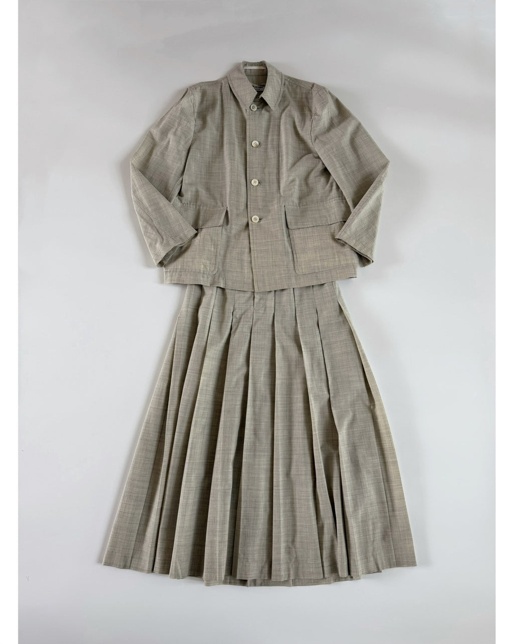 Comme Des Garcons Two-Piece 1997 Robe Wool Midi Skirt
