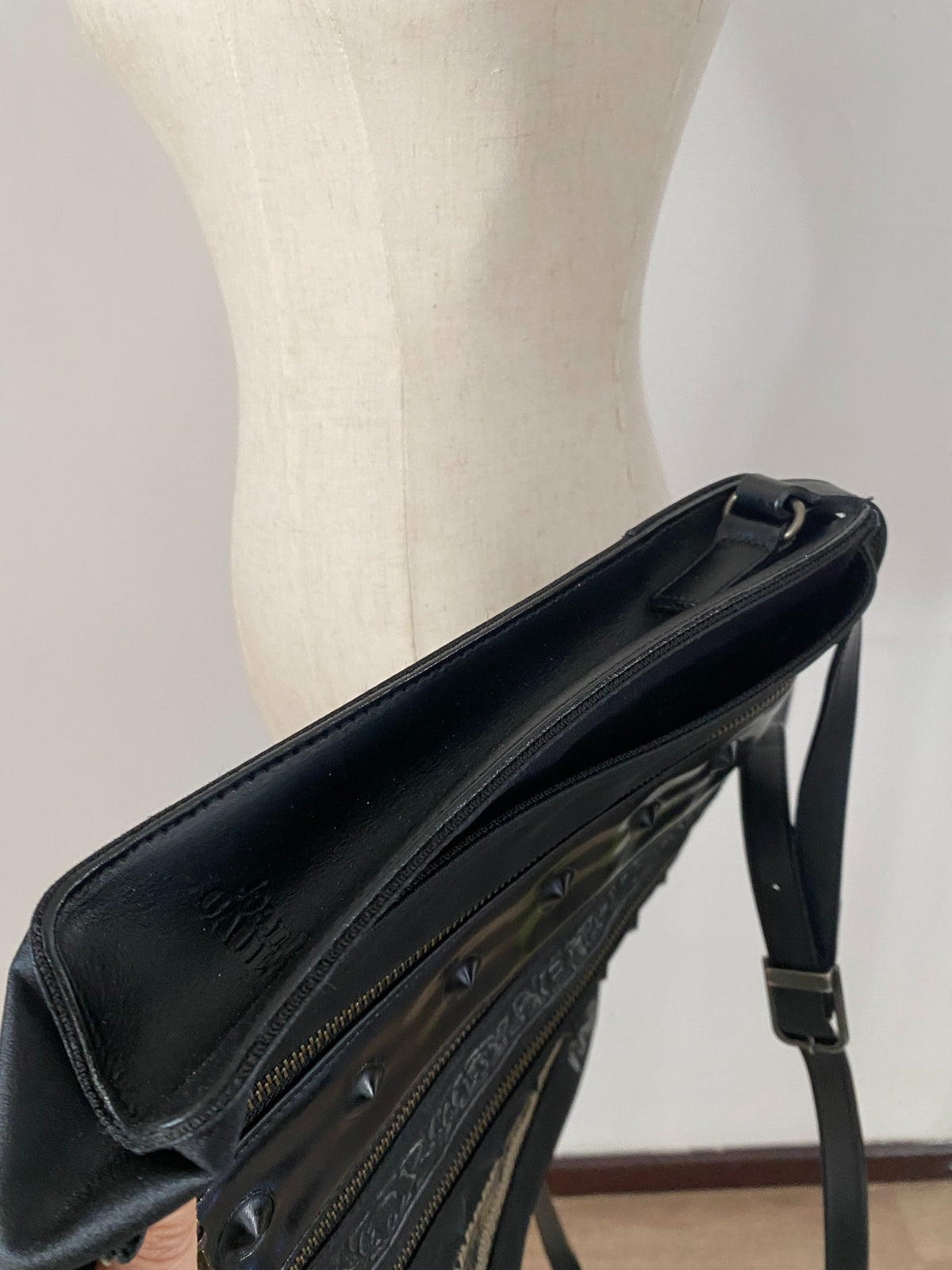 Jean Paul Gaultier Dragon Pattern Deconstructed Crossbody Bag
