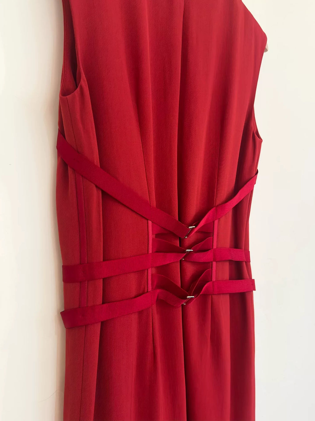 Maison Margiela Waist-Cinched Buckle Dress