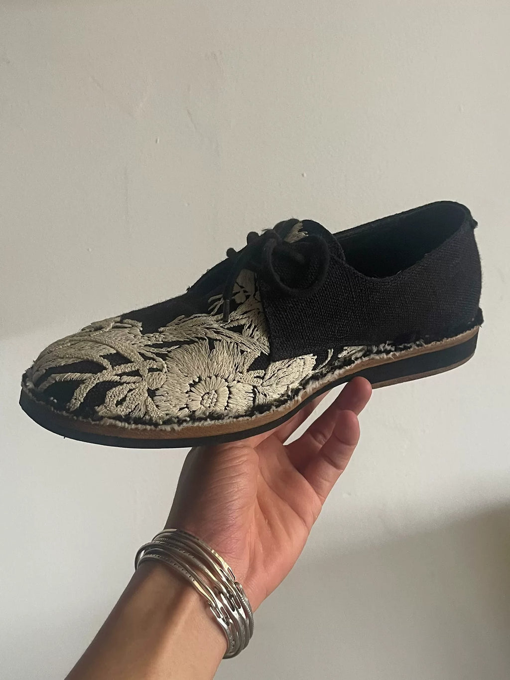 Ann Demeulemeester SS14 Final Season Floral Leather Shoes