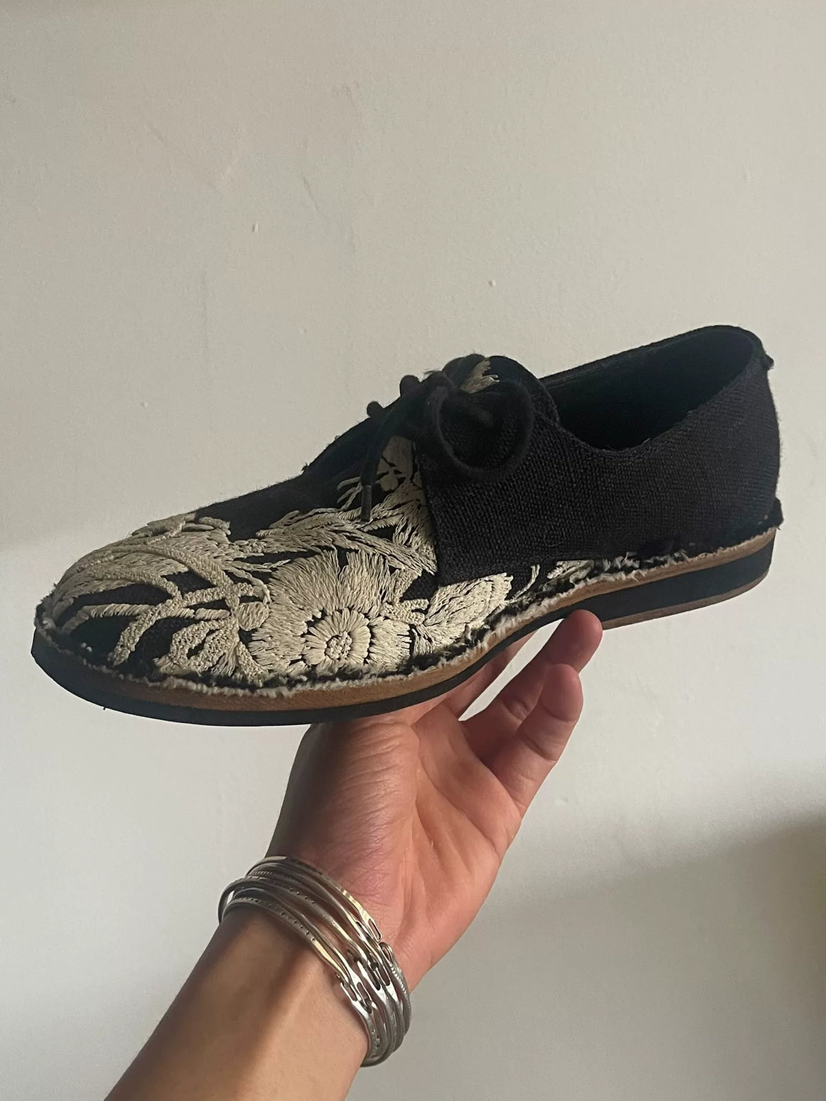 Ann Demeulemeester SS14 Final Season Floral Leather Shoes