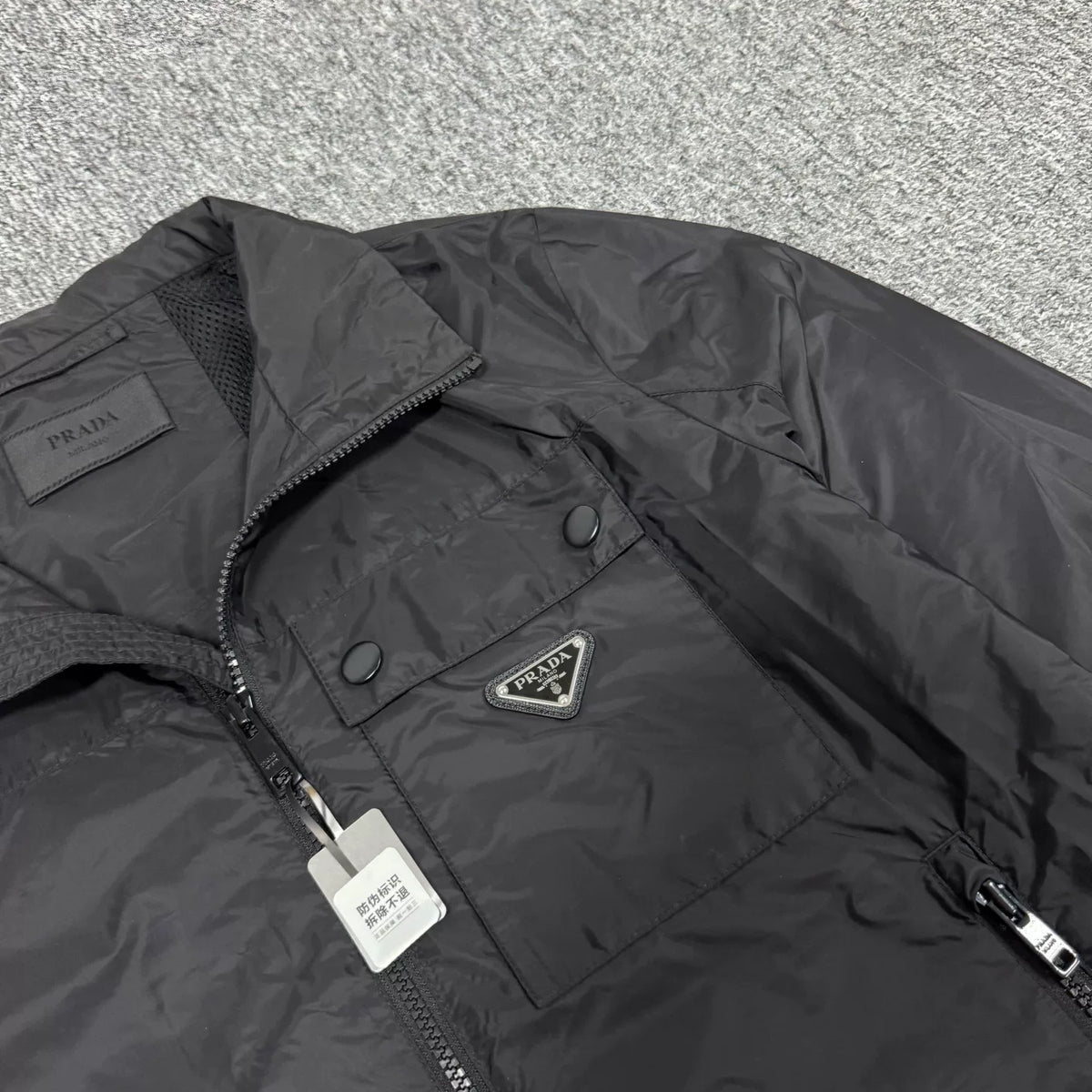 Prada Triangle Logo Nylon Jacket