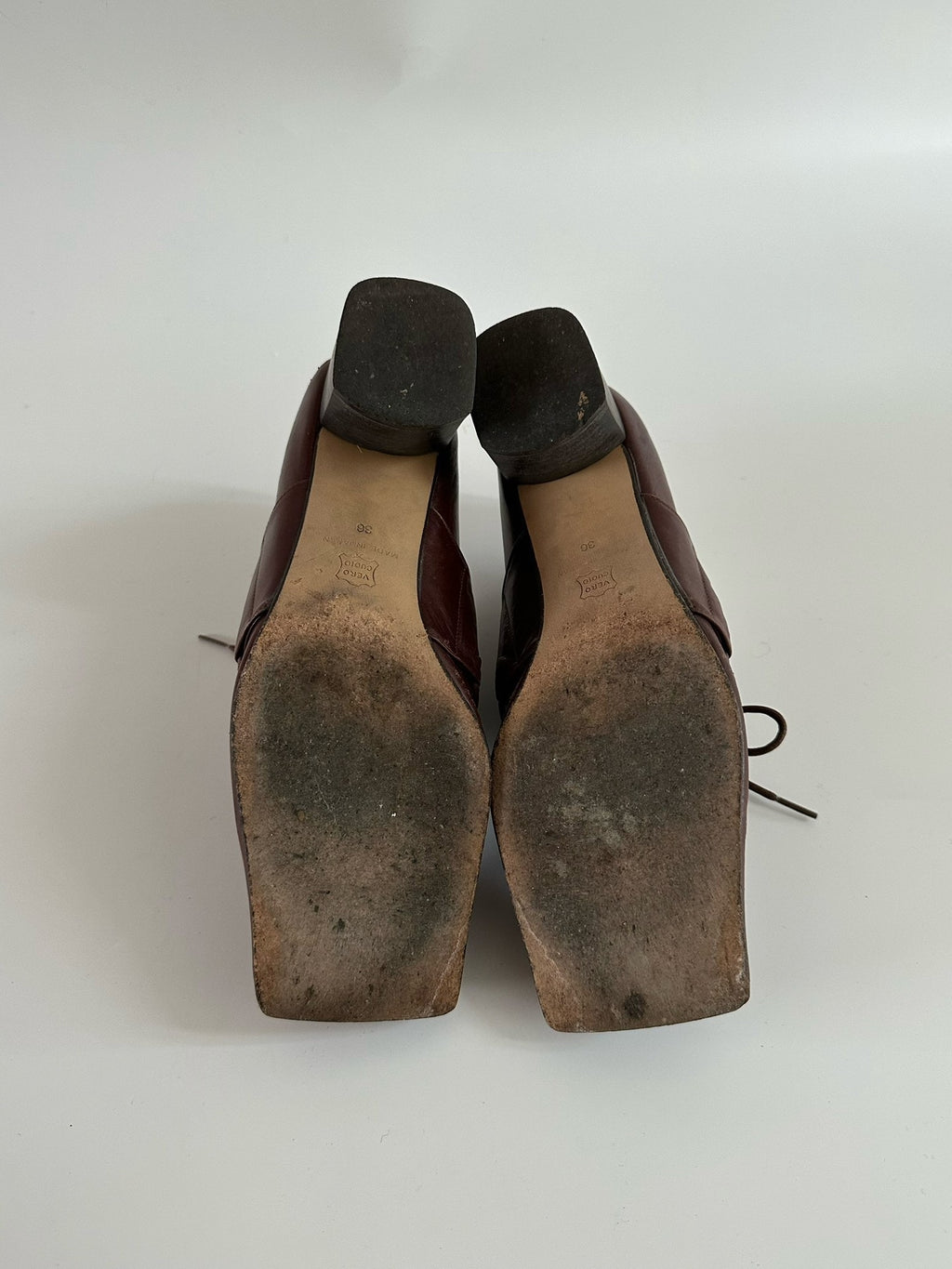 Mihara Yasuhiro Square-Toe Vintage Shoes