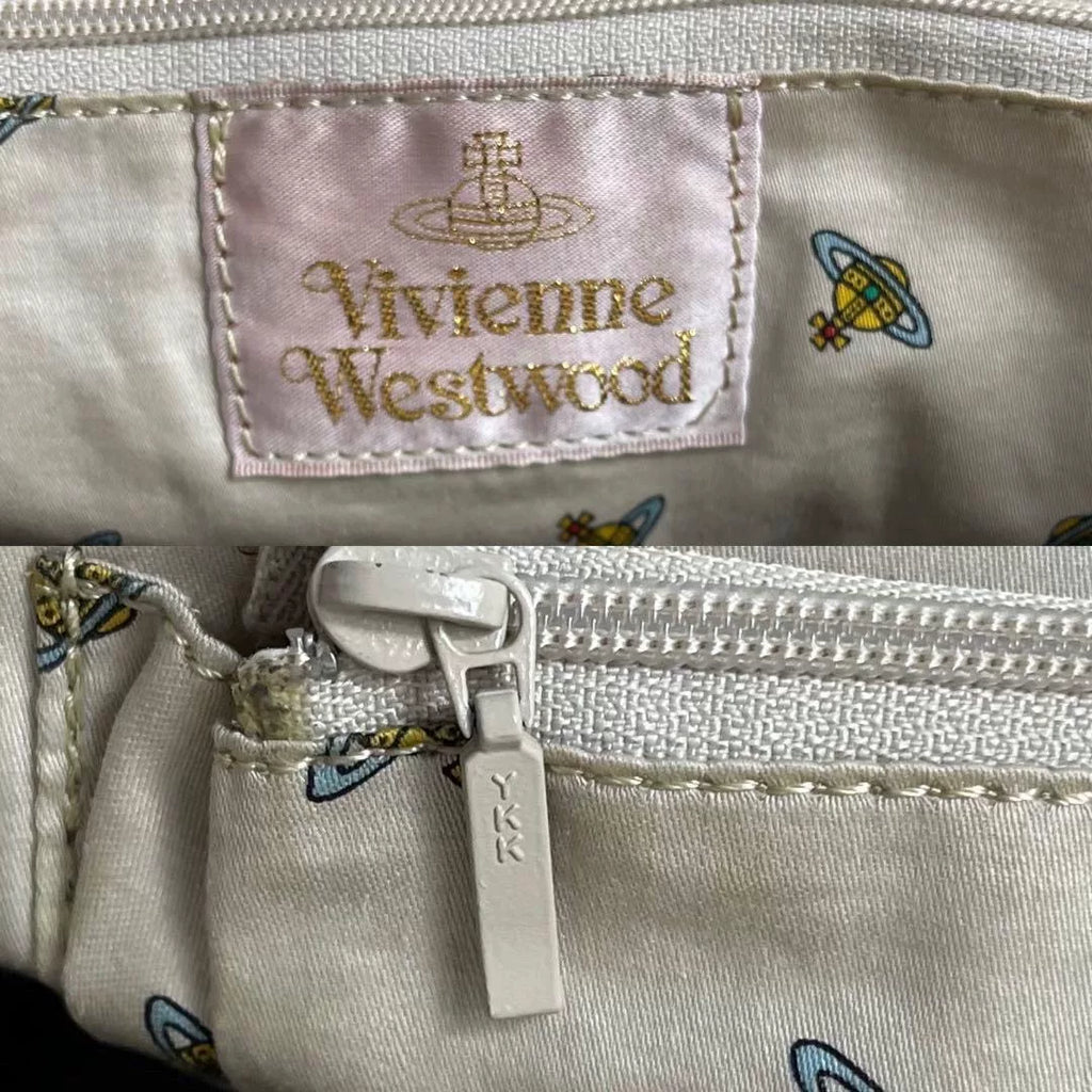 Vivienne Westwood Snake Skull Charm Tote Bag