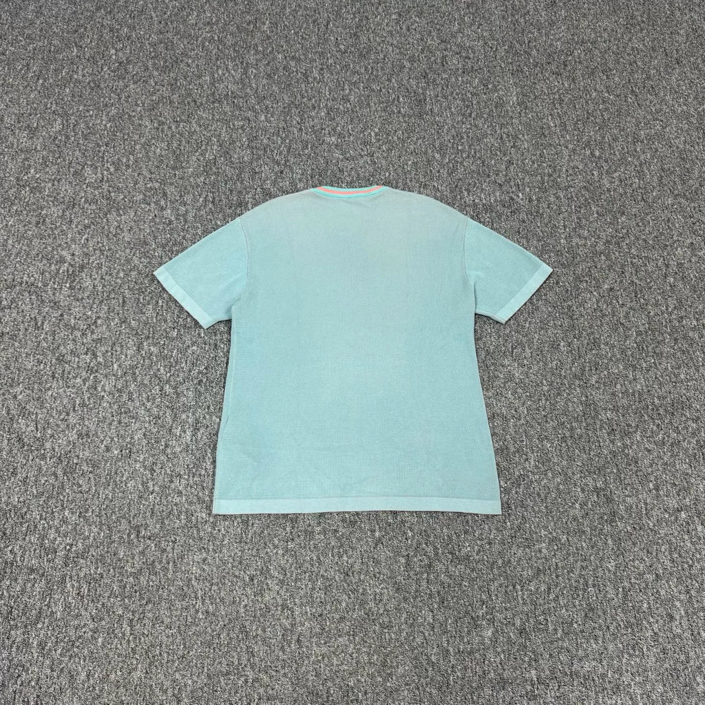 Louis Vuitton LV blue SS25 dolphin knit short-sleeve T-shirt