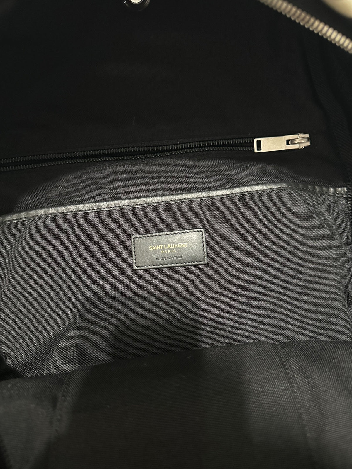 Saint Laurent SS16 Musical Notes Pieced Leather Backpack