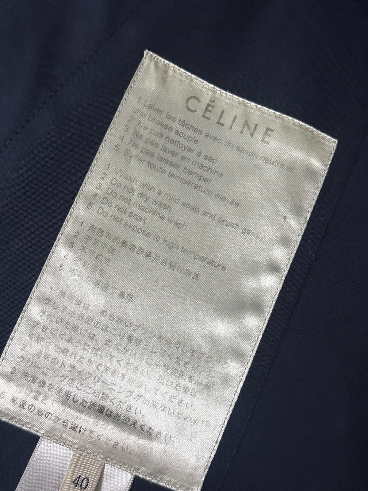 Celine 90s Double-Breasted Trench Coat