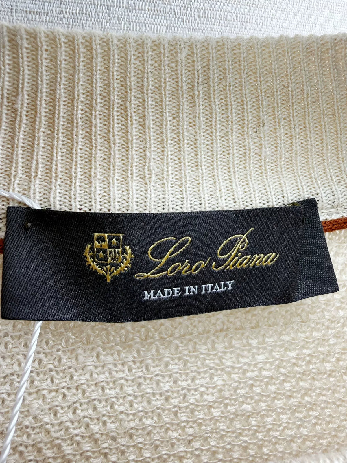 Loro Piana Lp25 Ribbed Linen Short Sleeve Top