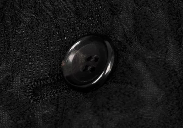 COMME des GARCONS Vintage Black Jacquard Tuxedo Jacket