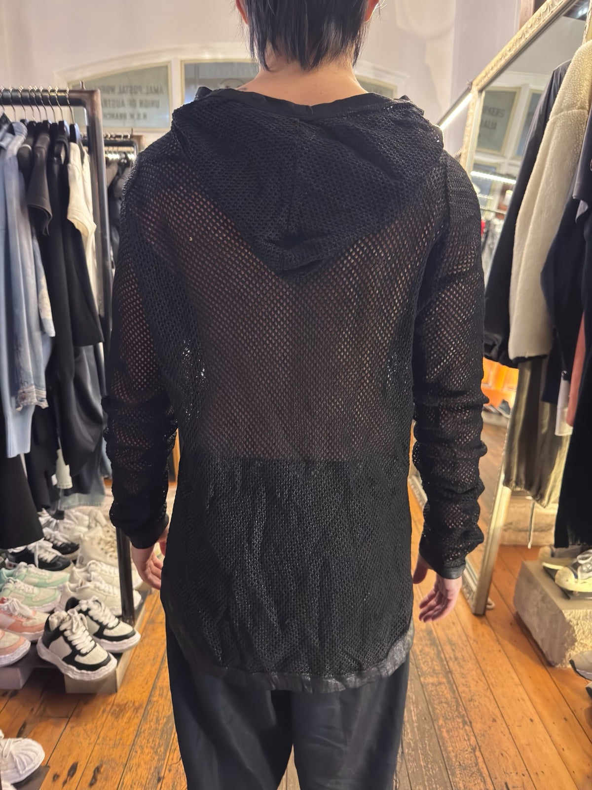 Julius SS15 Black Prism Cotton Sweater