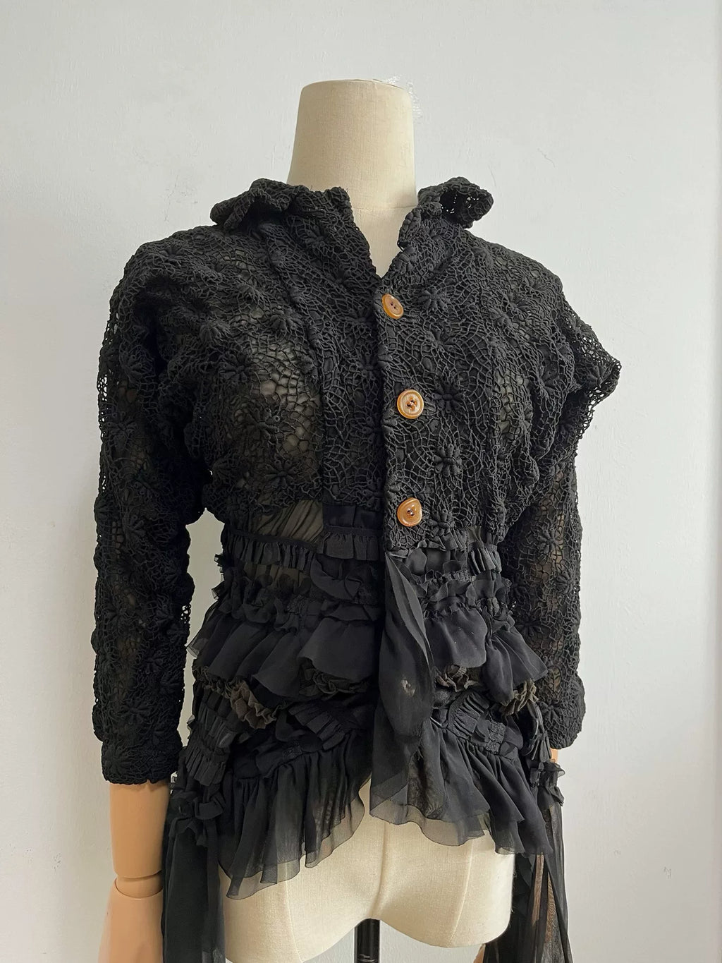 Comme des Garçons Rei Kawakubo 2005 AW Ghost Bride Black Top
