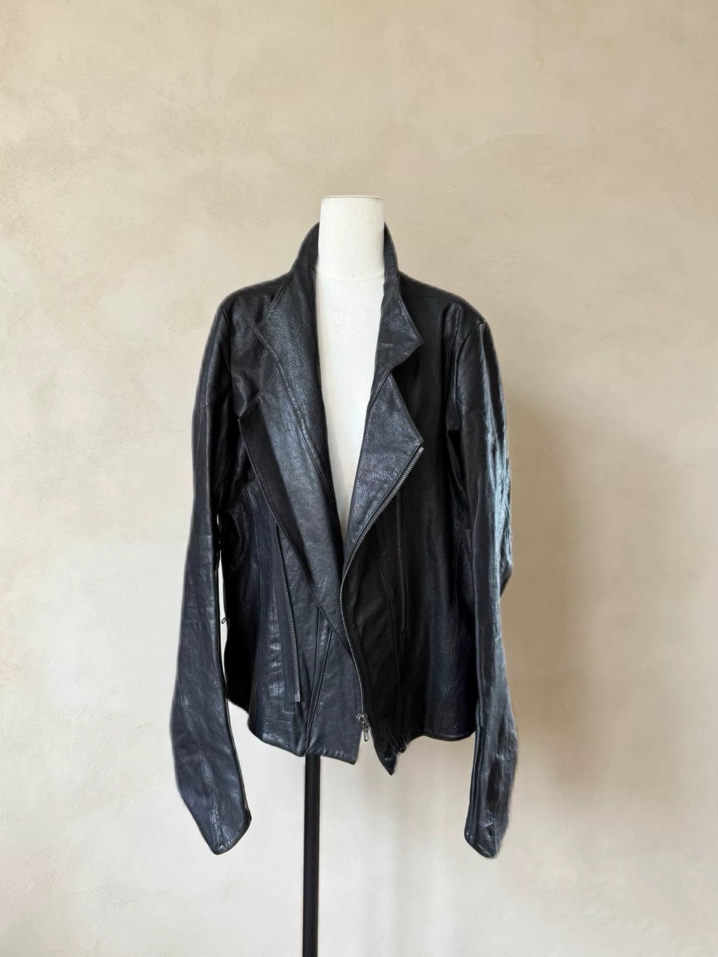 Julius FW14 Multi-Zip Deconstructed Goat Skin Jacket