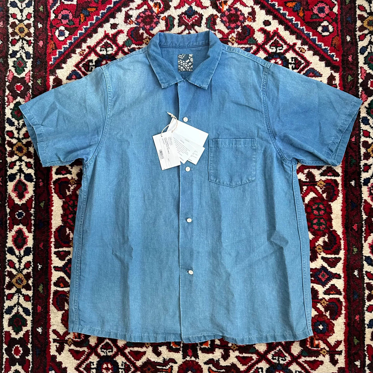 Visvim 22SS I.C.T FAIRWAY S/S DMGD Indigo Dyed Shirt