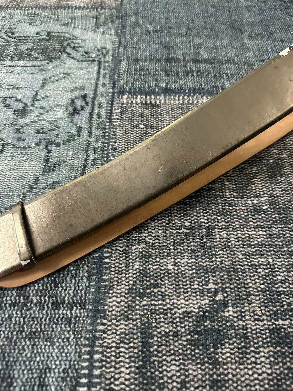 Chanel Double C wide belt silver patent leather