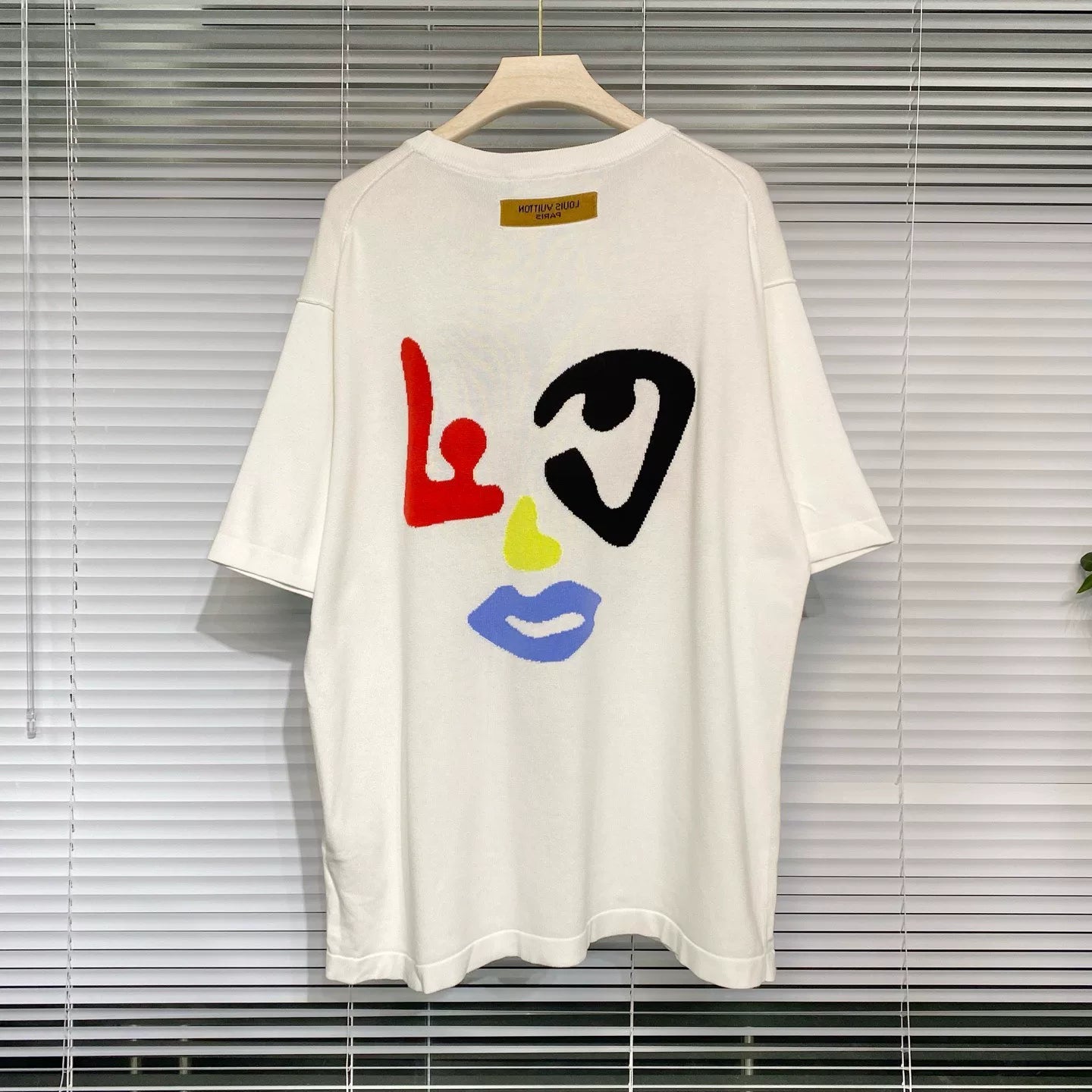 Louis Vuitton Logo Cotton White Short Sleeve T-Shirt