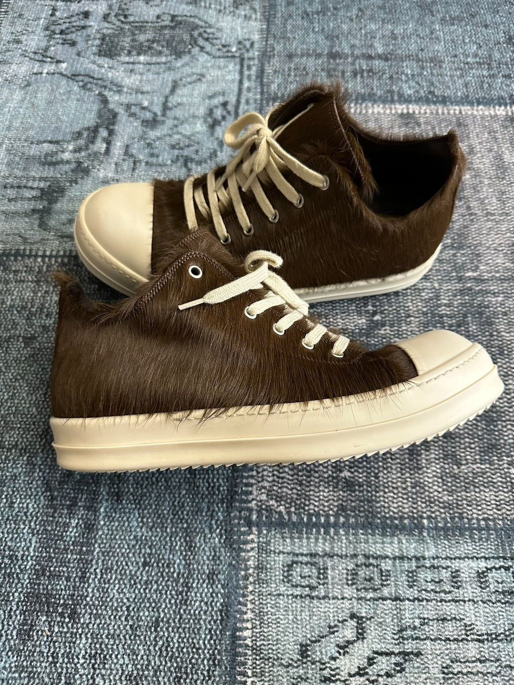 Rick Owens sub-line canvas "Panting" chunky laces Sneakers