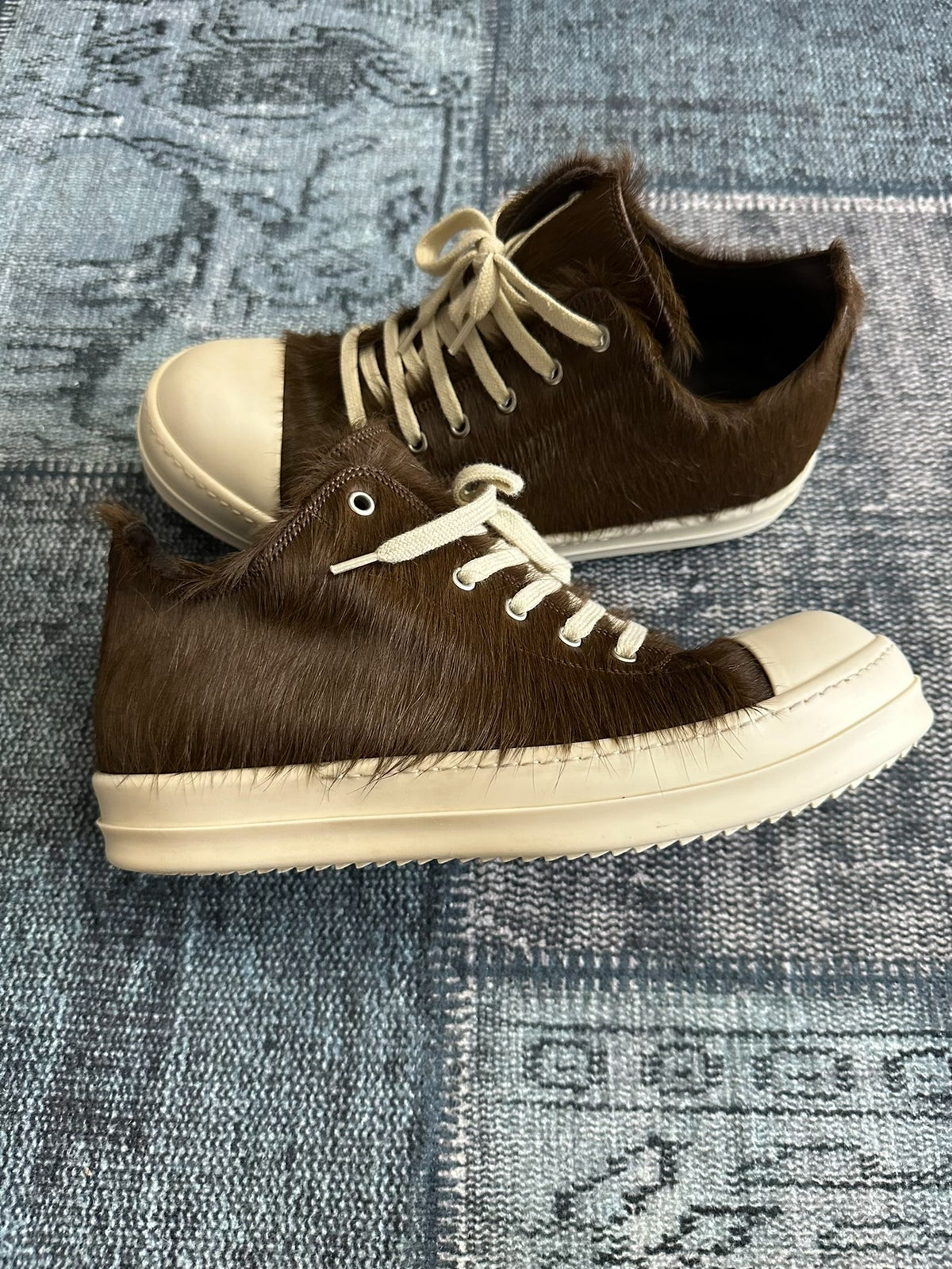 Rick Owens sub-line canvas "Panting" chunky laces Sneakers