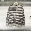 Louis Vuitton Knit Nba Portrait All-Over Print Gray Hoodie