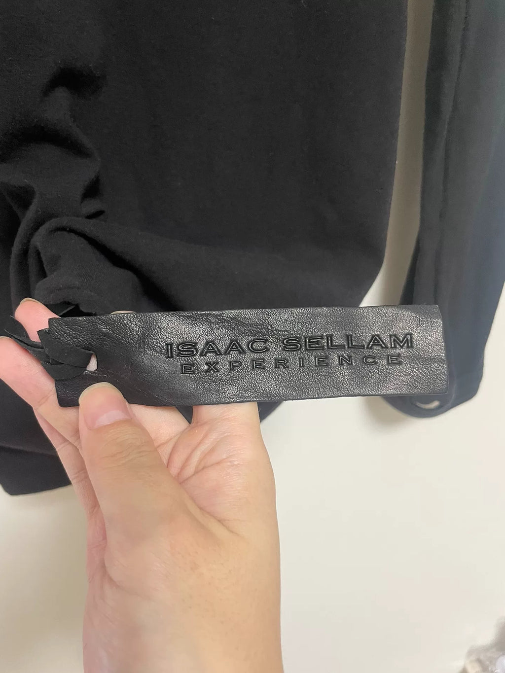 Isaac Sellam Scar Stitch Cotton Long Sleeve Shirt