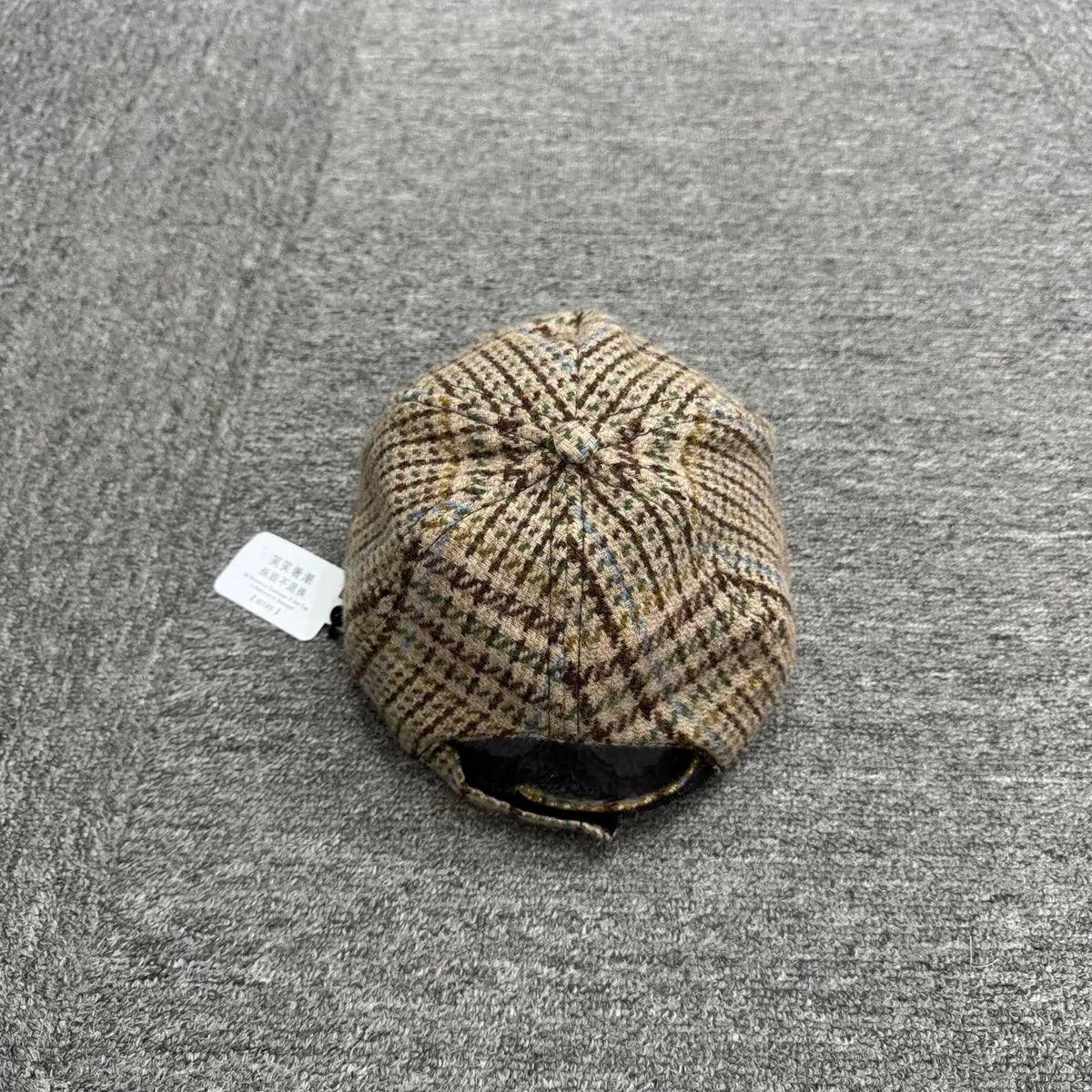 MIUMIU Plaid Wool Baseball Cap
