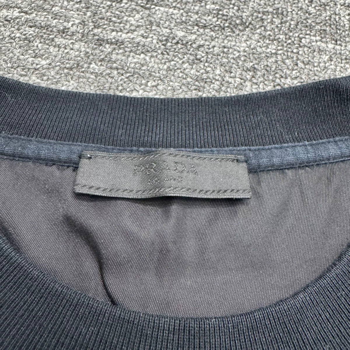 Prada Triangle Logo Pocket Short-Sleeve Top