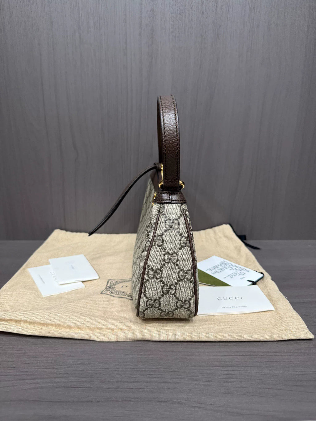 Gucci Ophidia Monogram Double G Shoulder Bag