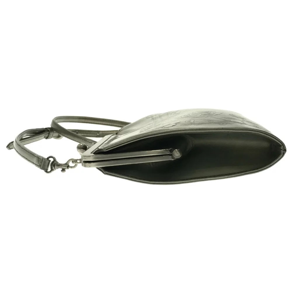 Jean Paul Gaultier Silver Rose Gunflower Shoulder Bag