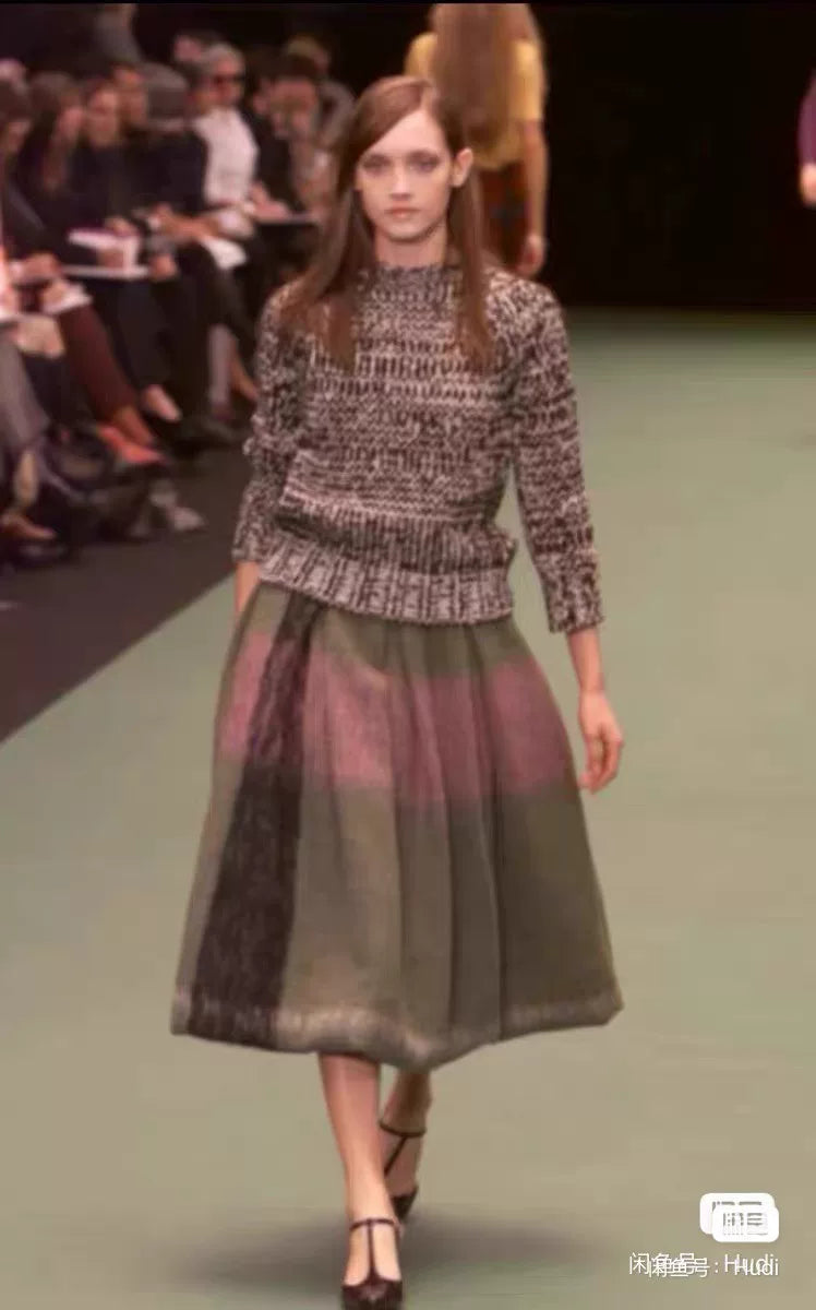 Dries van Noten Midi Runway Mohair Skirt