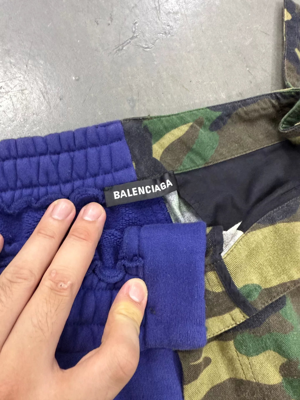Balenciaga Camo Panel Shorts