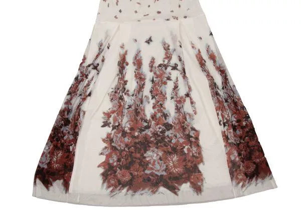 Jean Paul Gaultier Vintage White Floral Mesh Skirt