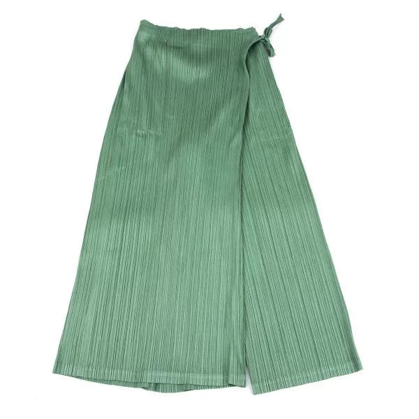 Issey Miyake Vintage Green Pleated Pants