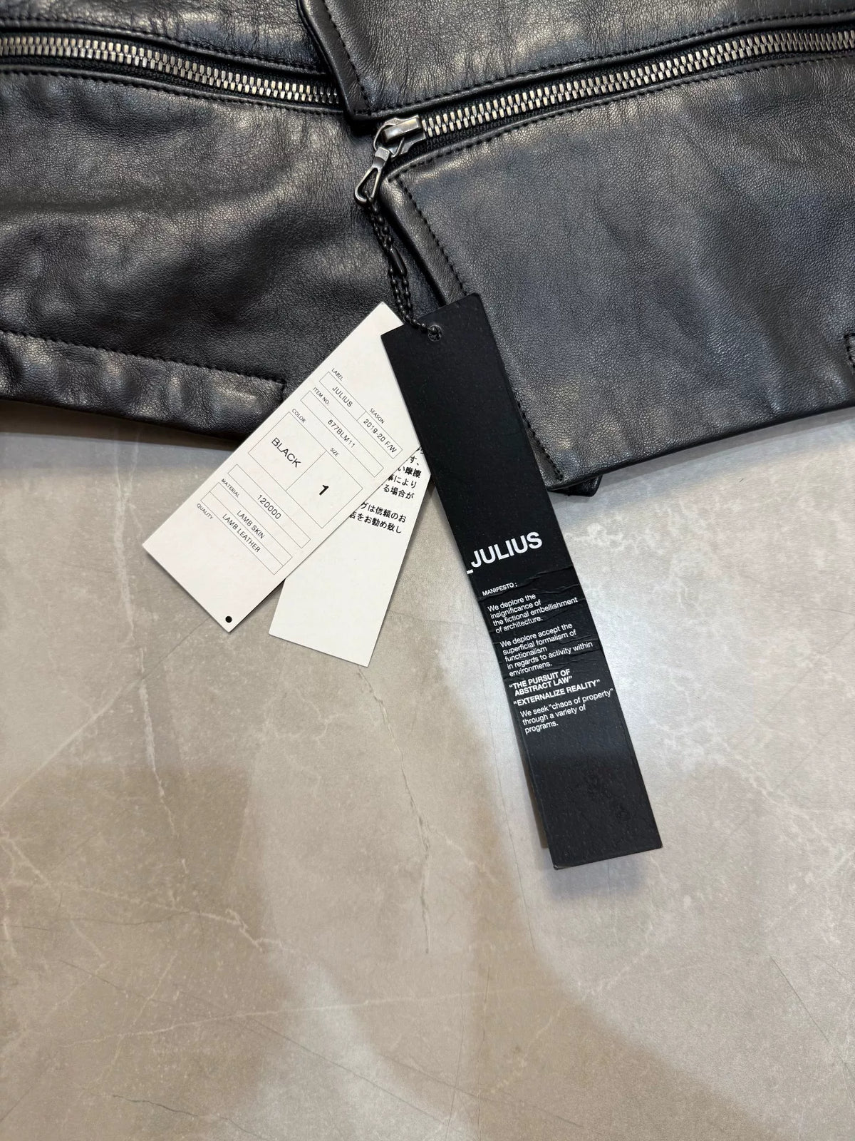 Julius FW19 Leather Jacket