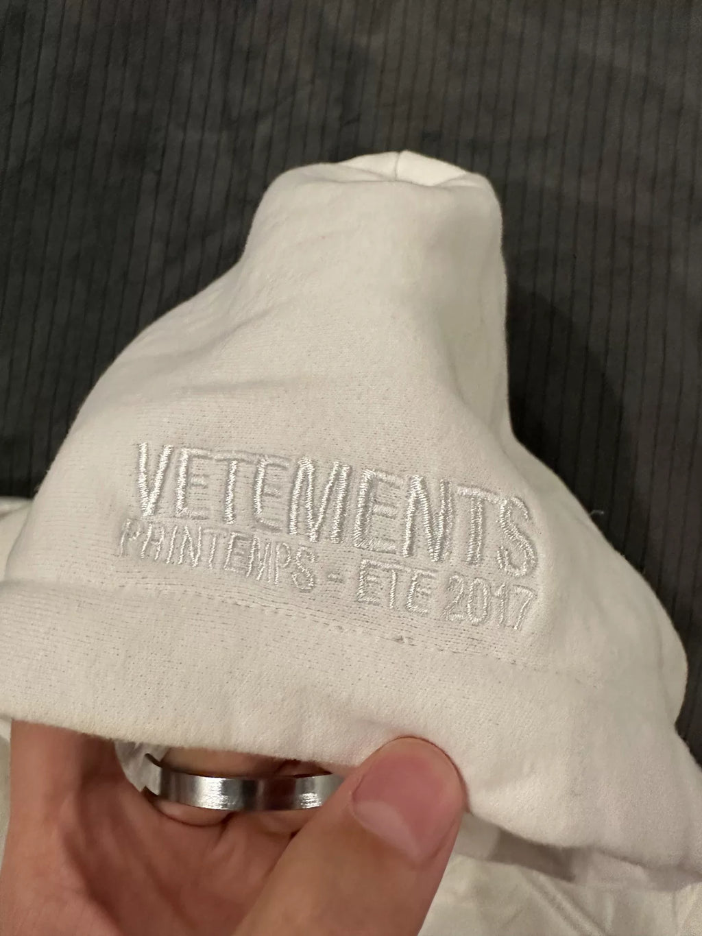 Vetements White Reversible Down Vest