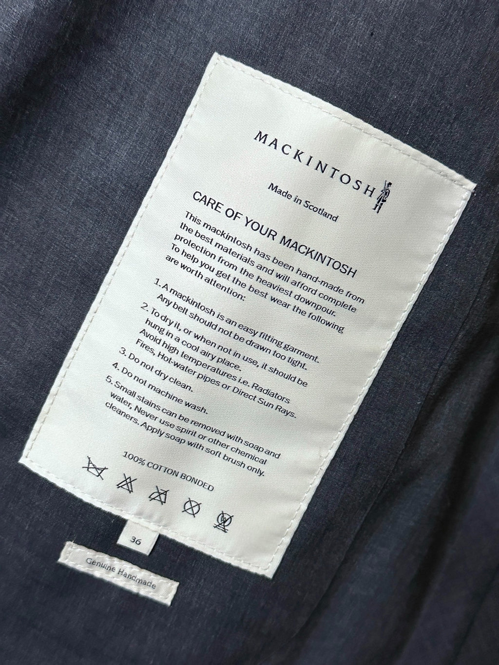 Maison Margiela crafted by Mackintosh trench coat