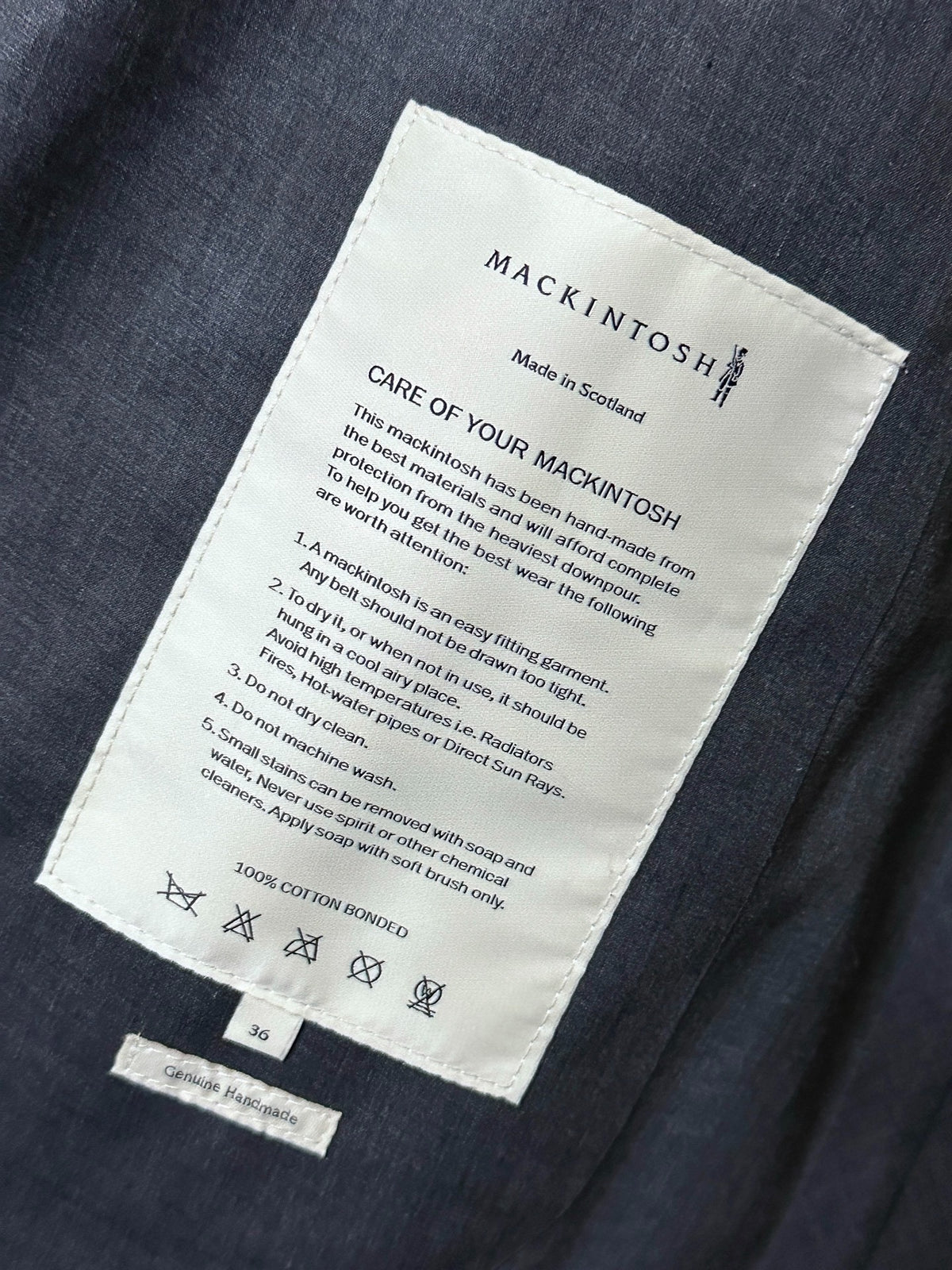 Maison Margiela crafted by Mackintosh trench coat