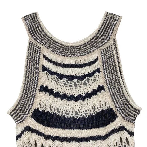 Jean Paul Gaultier Vintage Black White Striped Dress