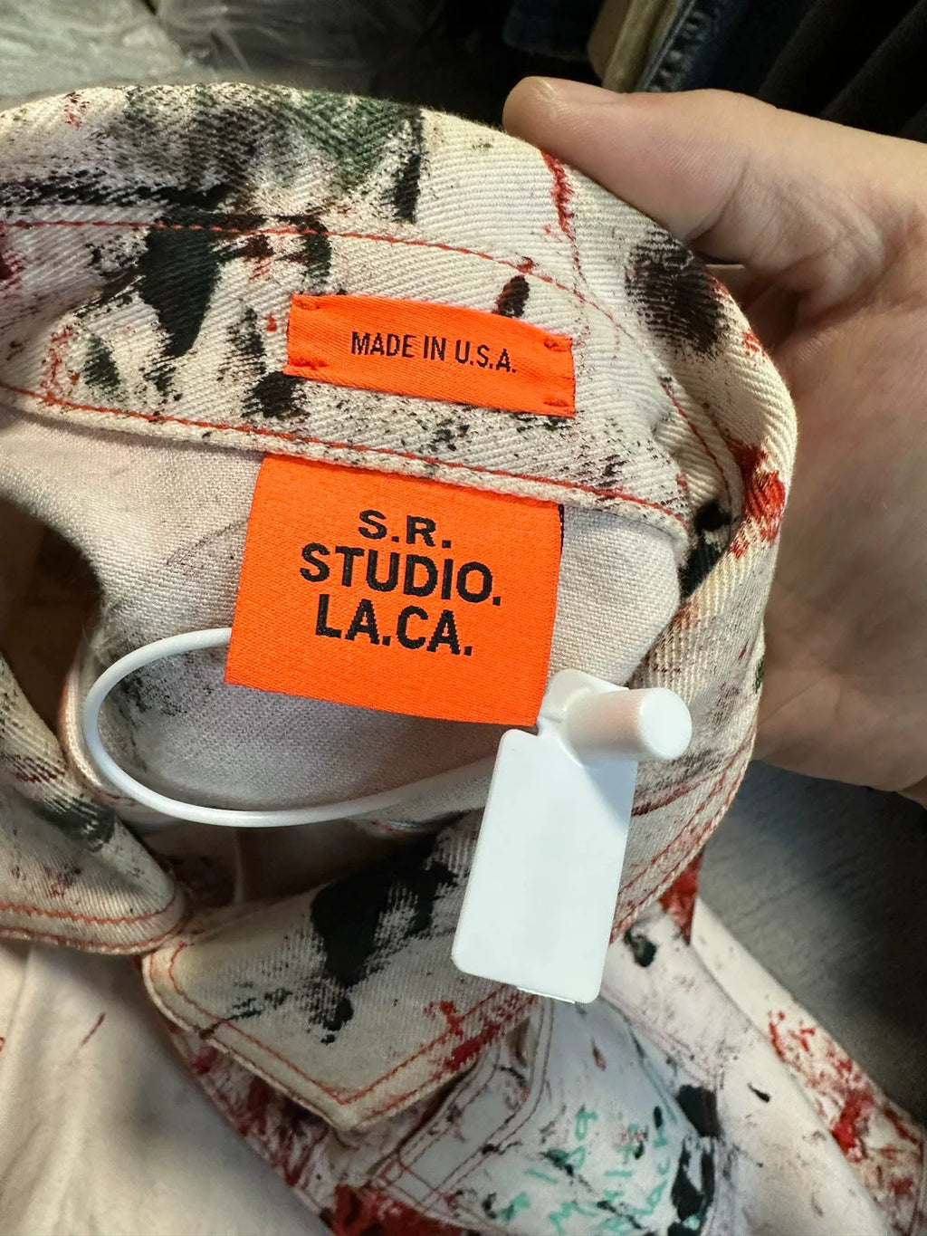 Raf Simons SS19 LA CA Paint Splatter Soto Shirt