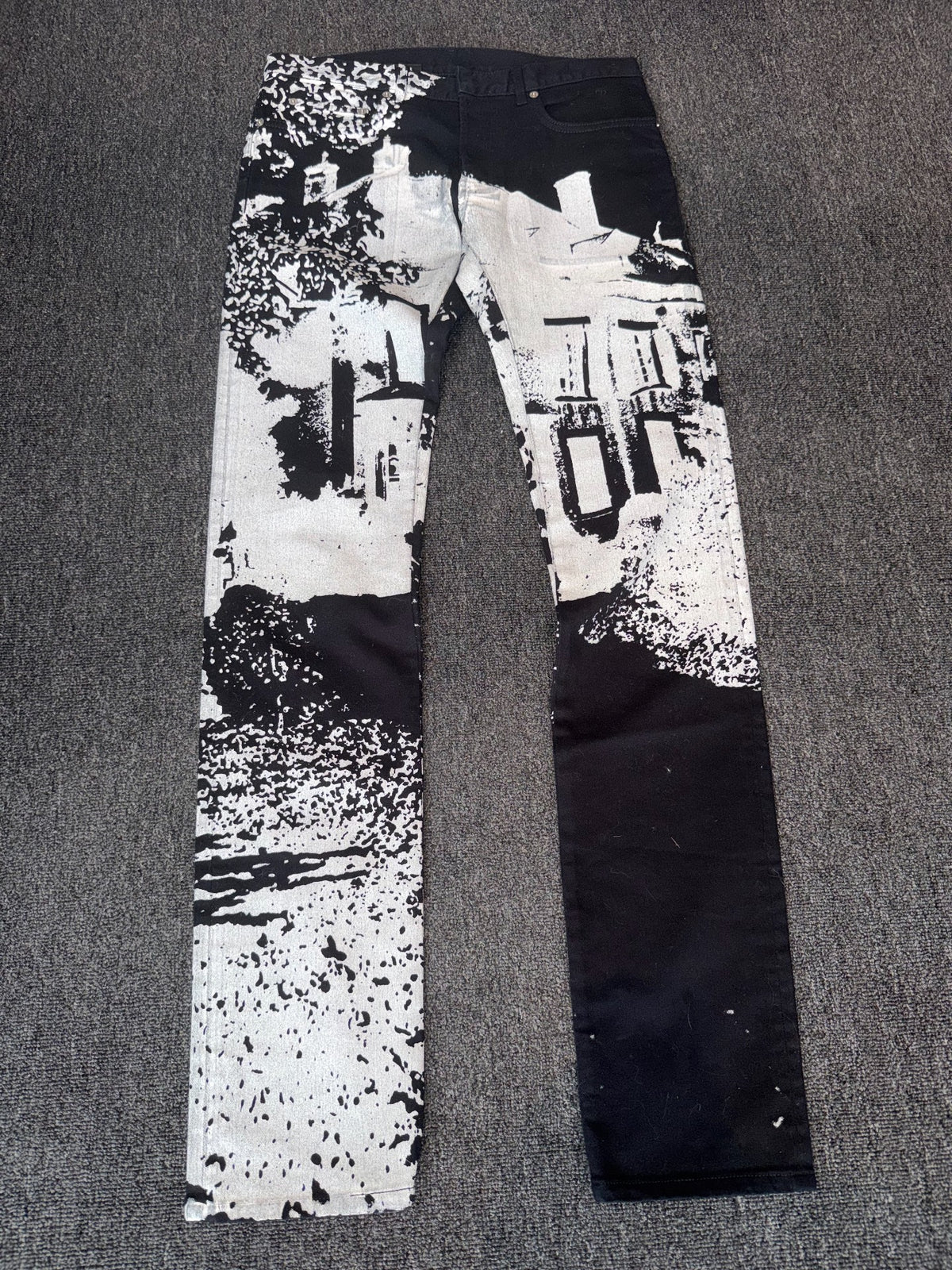 Dior Homme Black Castle Denim Jeans