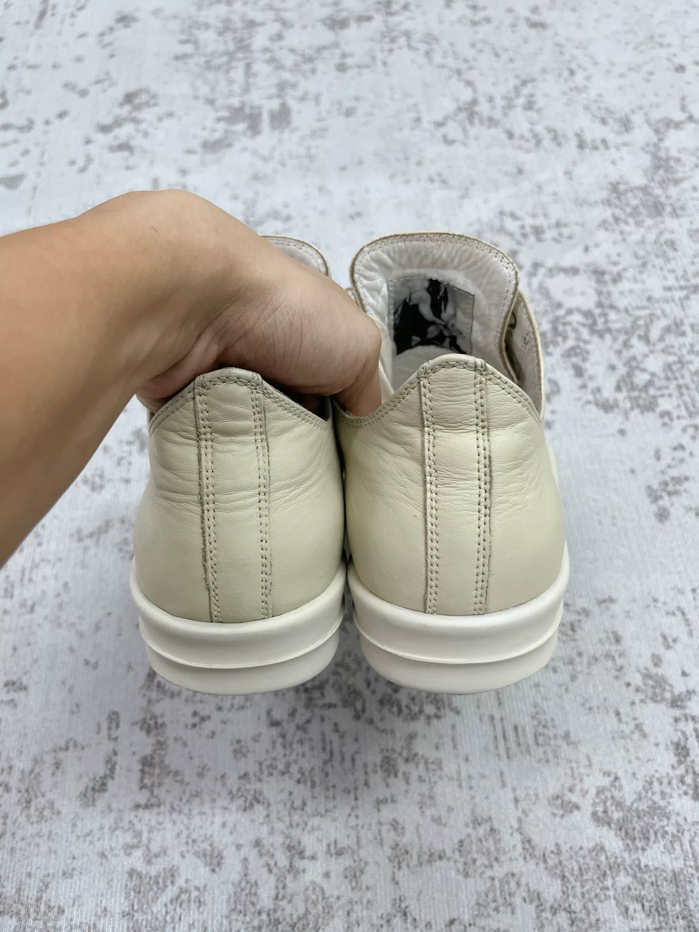 Rick Owens Drkshdw 2017 Natural Ramones Low