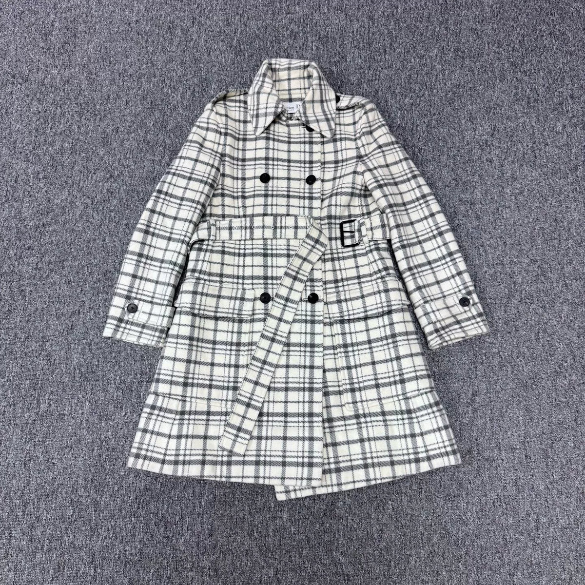 Dior Wool Plaid Coat