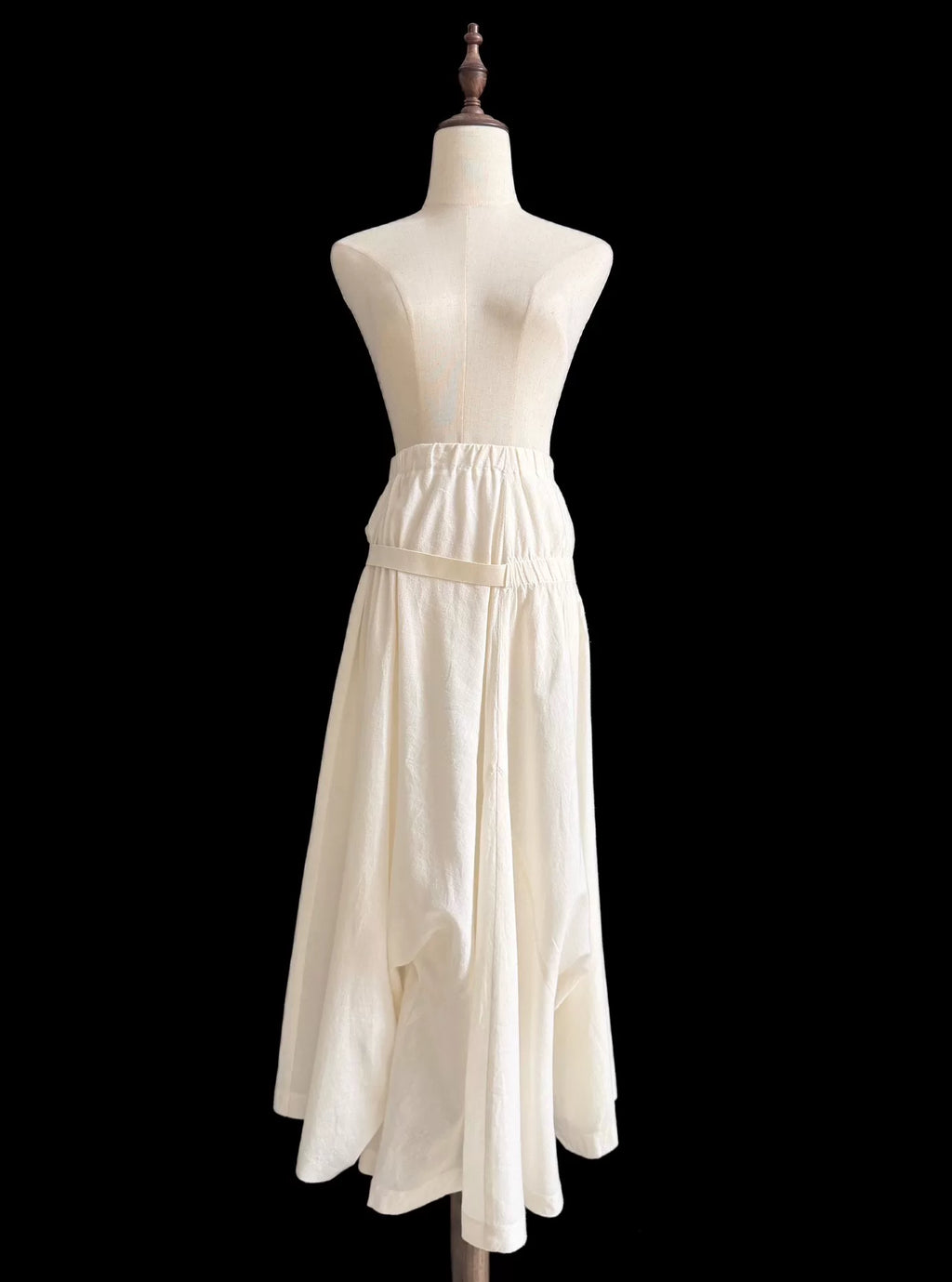 Comme Des Garcons 94SS Deconstructed Asymmetric Off-White Skirt - Devines