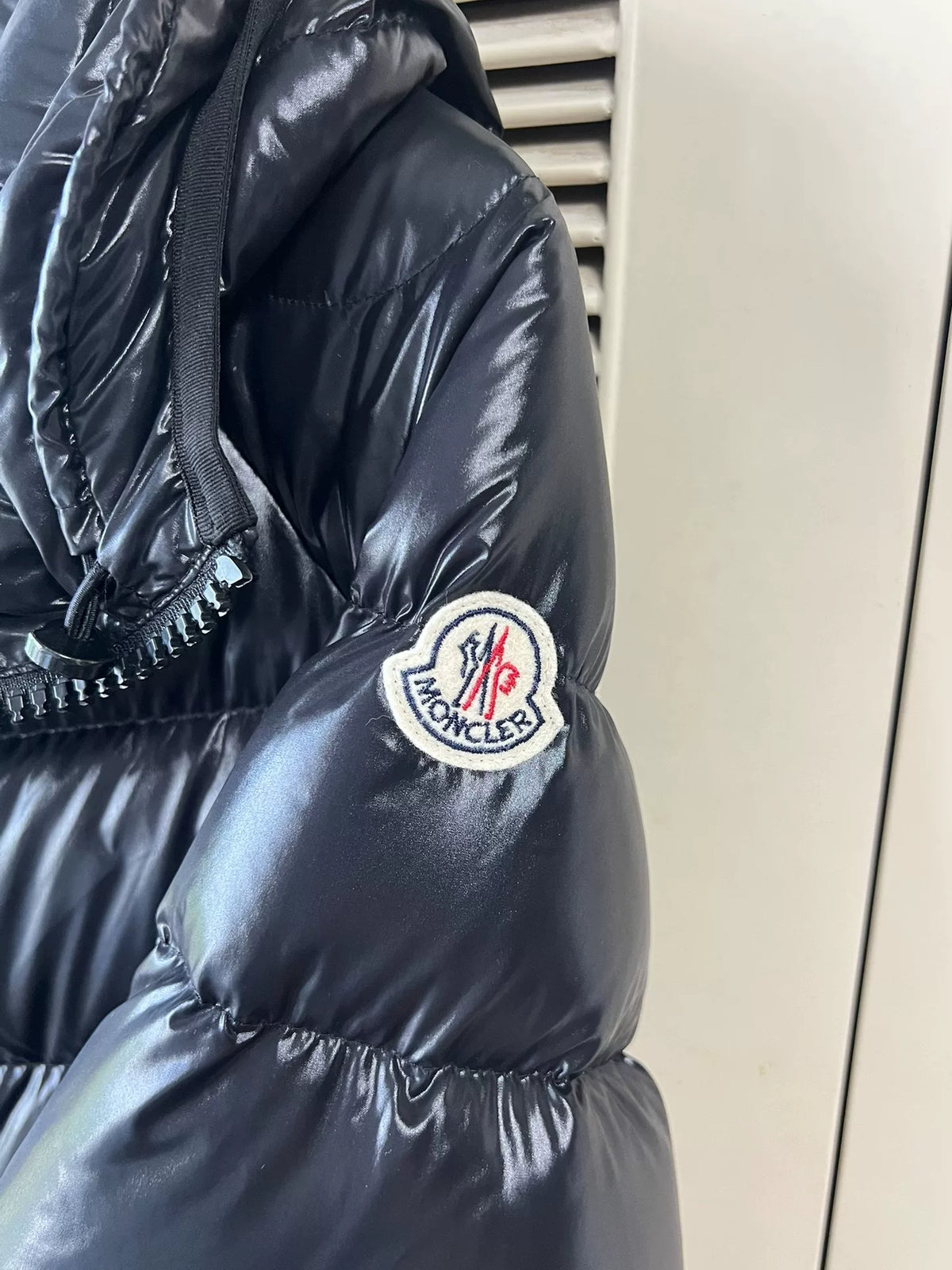 Moncler Cape Down Drawstring Black Jacket