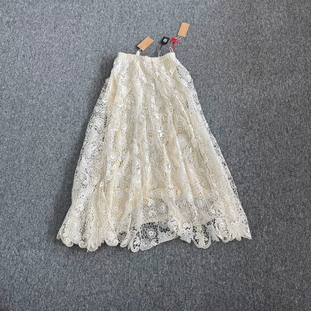 Dior Heavy Lace Skirt