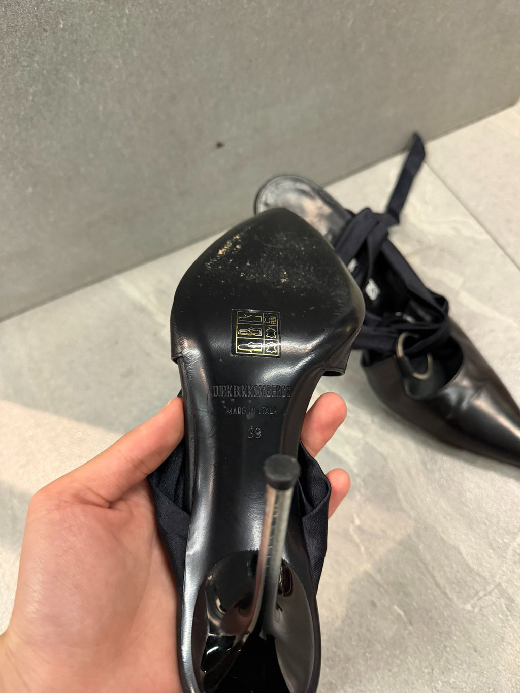 Dirk Bikkembergs SS06 Black Iron Ring Heels