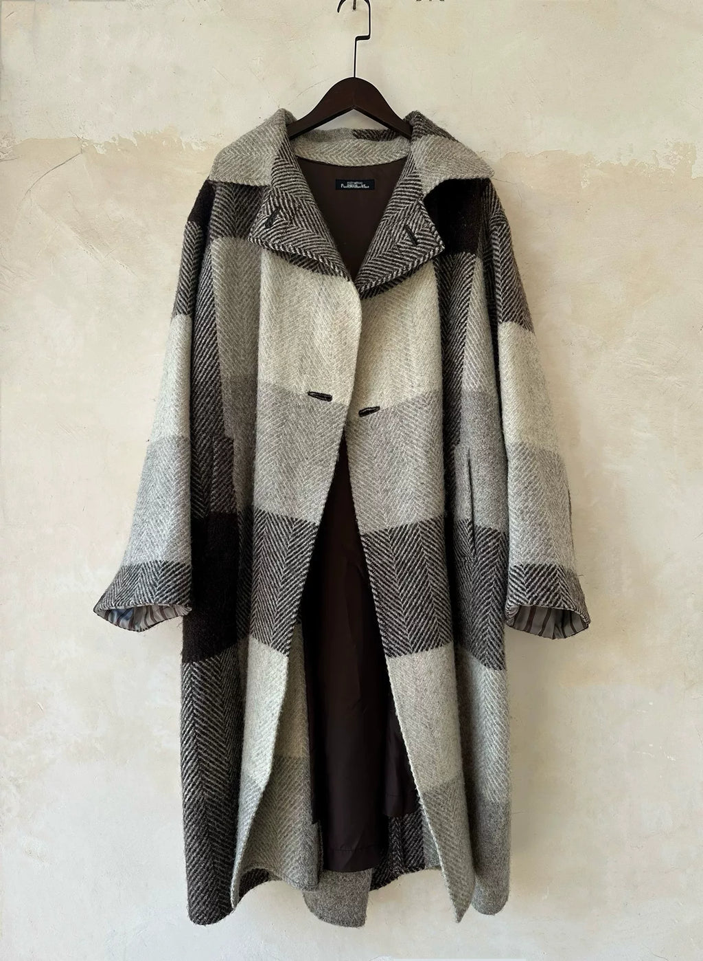 Issey Miyake 1997 Plaid Jacket Wool Coat