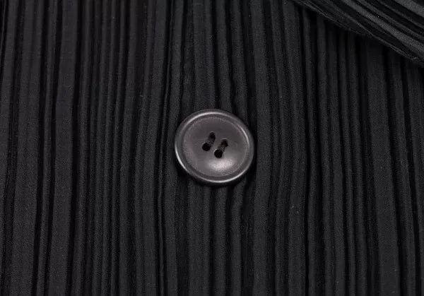 Issey Miyake 1990s Tuxedo Collar Pleated Jacket
