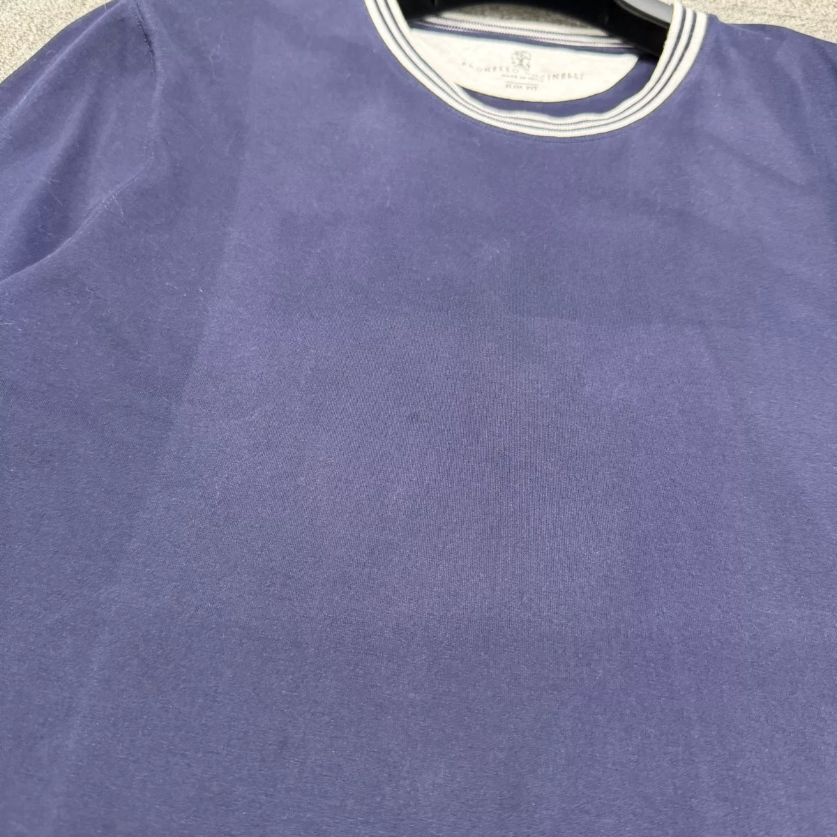 Brunello Cucinelli Striped Collar Shirt