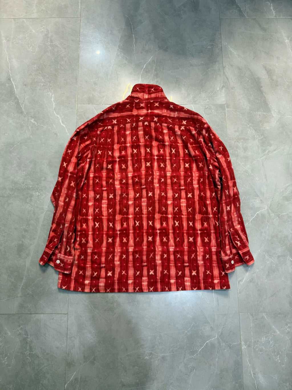 Comme Des Garçons AW95 Runway Cross Print Fleece Jacket